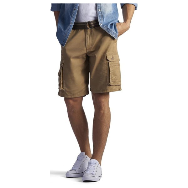 Lee Mens Dungarees New Belted Wyoming Cargo Shorts (Various Size) Online Sale