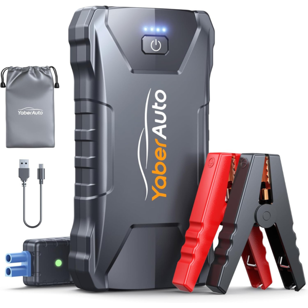 YaberAuto 12V 3000A Portable Car Battery Jump Starter Supply