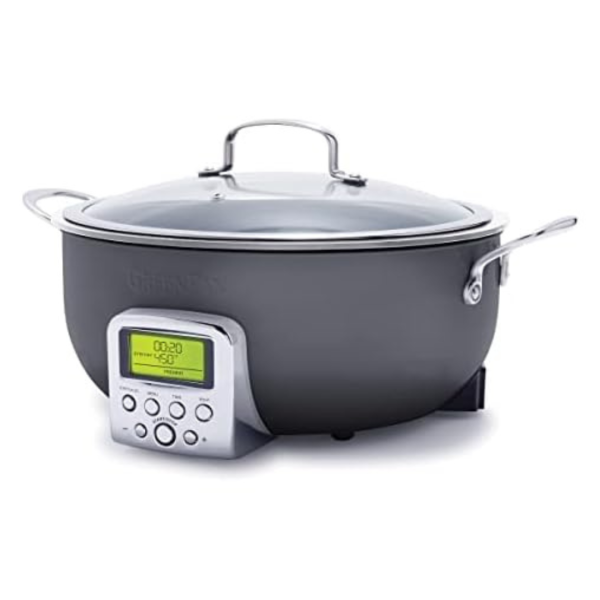 GreenPan Elite Essential Smart Electric 6QT Skillet Pot Cheap