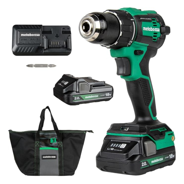 Metabo HPT 18V MultiVolt Cordless Driver Drill Kit Fashion