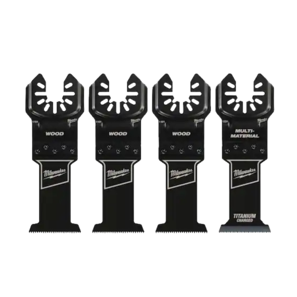 4-Piece Milwaukee 1-3 8 In. Multi-Tool Oscillating Blade Set Hot on Sale
