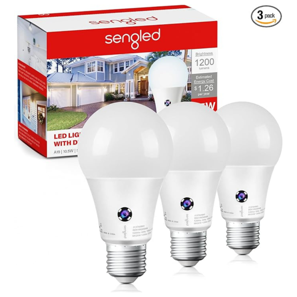 3-Pack Sengled 75 Watt Equivalent Dusk To Dawn LED Light Bulb Hot on Sale