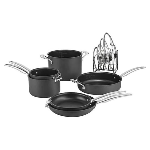 11-Piece Cuisinart N61-11 Nonstick Hard-Anodized Nesting Cookware Set Online