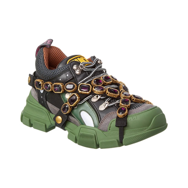 GUCCI Women s Flashtrek Leather & Mesh Sneaker For Cheap