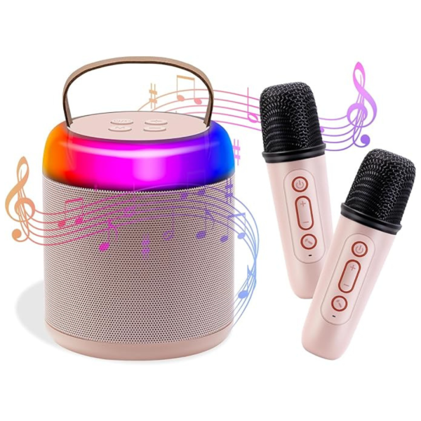 Portable Bluetooth Mini Karaoke Machine With 2 Wireless Microphones Online