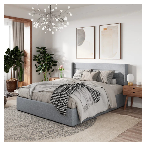 Latitude Run Queen Braya Hydraulic Lift Up Storage Upholstered Platform Bed Online Sale
