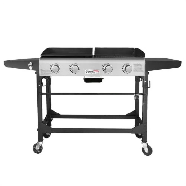 Royal Gourmet 4-Burner Portable Flat Top Gas Grill & Griddle Combo Discount