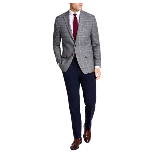 Michael Kors Men s Classic-Fit Stretch Plaid Sport Coat on Sale