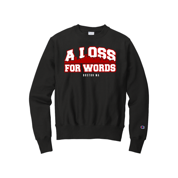 A Loss For Words - Boston MA Crewneck on Sale