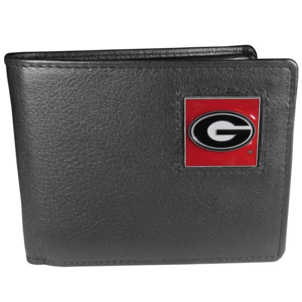 Georgia Bulldogs Leather Bifold Wallet For Discount - Image 4