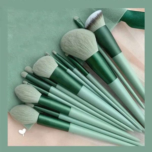 13Pcs Soft Fluffy Makeup Brushes Set for cosmetics Foundation Blush Powder Eyeshadow Kabuki Blending Makeup brush beauty tool Online Hot Sale - Image 5