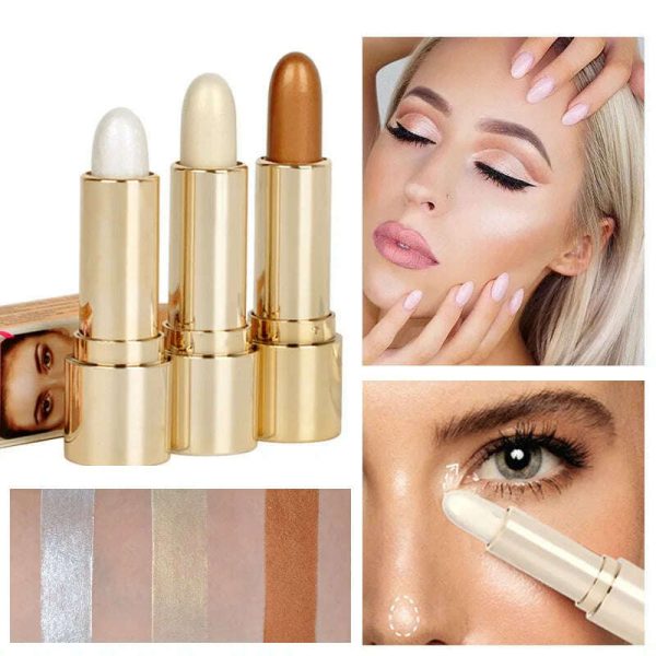 3D Highlight Embellish Contour Highlighter Pencil Brighten Skin Face Makeup Bronzers Highlight Contour Face Illuminator Cosmetic Sale - Image 2