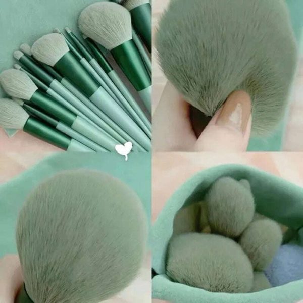 13Pcs Soft Fluffy Makeup Brushes Set for cosmetics Foundation Blush Powder Eyeshadow Kabuki Blending Makeup brush beauty tool Online Hot Sale - Image 4